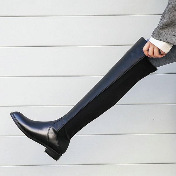boots genuine leather over the knee high casual ladies sock shoes footwear 2021 platform spring winter women long, Black
boots genuine leather over the knee high casual ladies sock shoes footwear 2021 platform spring winter women long, Black