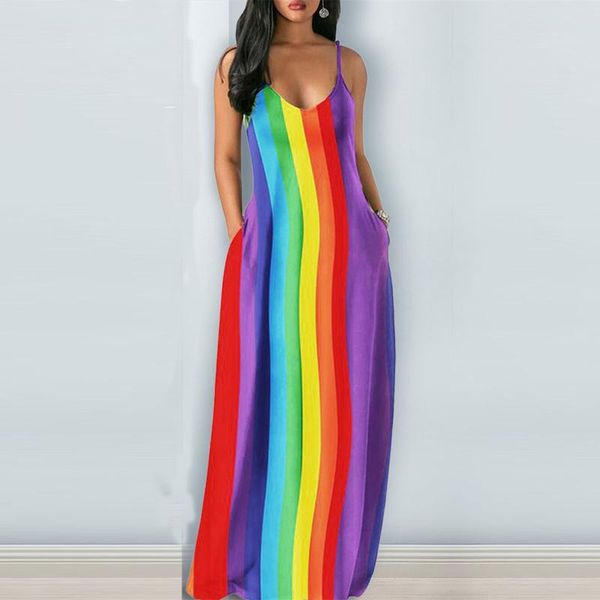 casual dresses fashion women's long dress summer gradient u-neck sleeveless slim plus size spaghetti strap loose maxi, Black;gray
casual dresses fashion women's long dress summer gradient u-neck sleeveless slim plus size spaghetti strap loose maxi, Black;gray