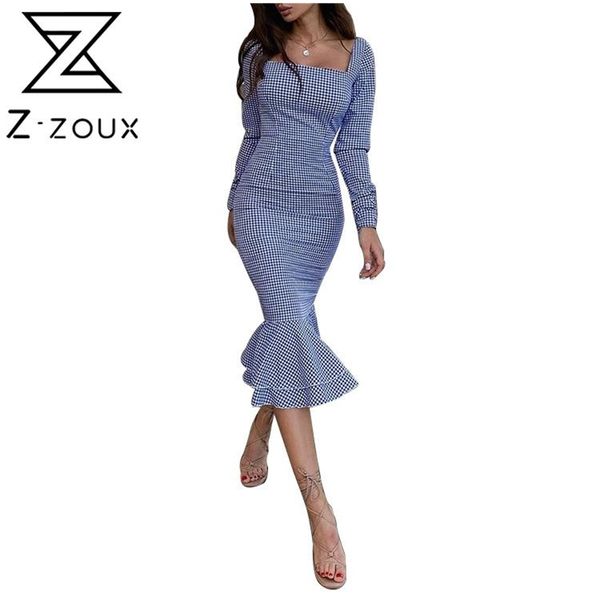 women dress square collar ruffles mermaid dresses plus size vintage long plaid sleeve fashion 210513, Black;gray
women dress square collar ruffles mermaid dresses plus size vintage long plaid sleeve fashion 210513, Black;gray