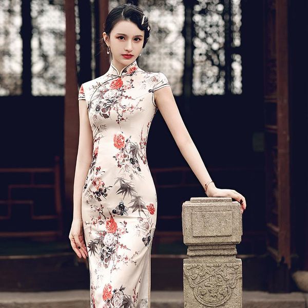 chinese women dress cheongsam qipao printing retro qing dynasty china style elegant lady split summer 2021 ethnic clothing, Red
chinese women dress cheongsam qipao printing retro qing dynasty china style elegant lady split summer 2021 ethnic clothing, Red