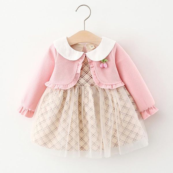 girl's dresses baby girl dress fall toddler children's long-sleeved net gauze plaid princess stitching jacket fake two cute clothe, Red;yellow
girl's dresses baby girl dress fall toddler children's long-sleeved net gauze plaid princess stitching jacket fake two cute clothe, Red;yellow