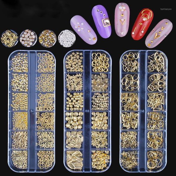 12girds/box gold silver hollow nail rivets decoration metal charms moon star crystal stud diy nails art accessories tool1, Silver;gold
12girds/box gold silver hollow nail rivets decoration metal charms moon star crystal stud diy nails art accessories tool1, Silver;gold