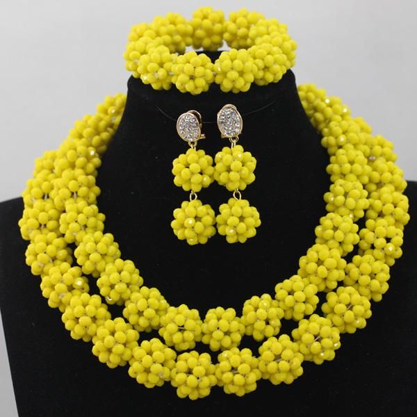 earrings & necklace yellow beads african jewelry set dubai gold wedding brand crystal wd516, Silver
earrings & necklace yellow beads african jewelry set dubai gold wedding brand crystal wd516, Silver