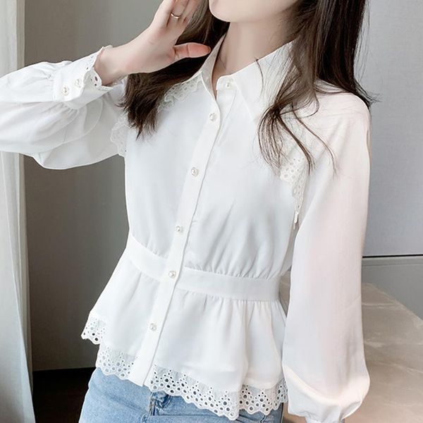 women's blouses & shirts long sleeve white blouse ruffles chiffon shirt women blusas mujer de moda 2021 blusa e364
women's blouses & shirts long sleeve white blouse ruffles chiffon shirt women blusas mujer de moda 2021 blusa e364
