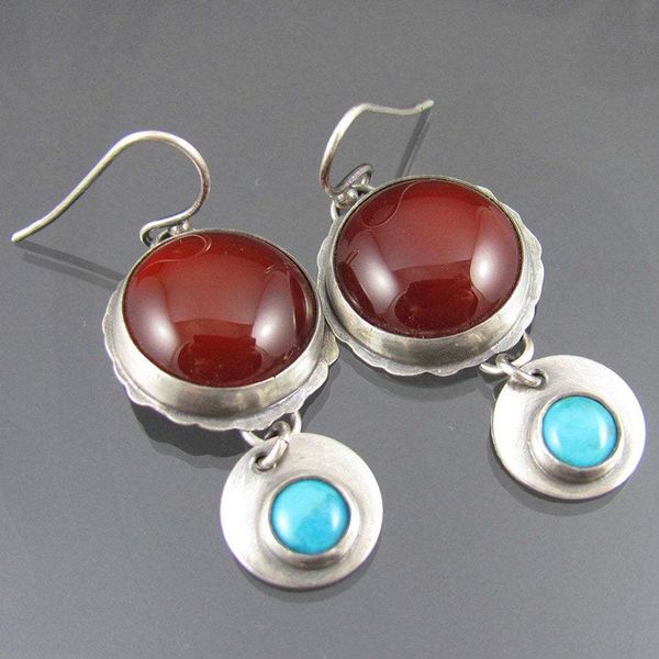 dangle & chandelier bohemian double circle metal turquoises stone earrings for women tribal silver color red round earring brincos
dangle & chandelier bohemian double circle metal turquoises stone earrings for women tribal silver color red round earring brincos