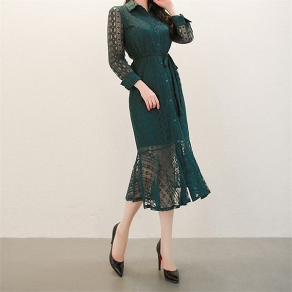 spring and summer style lace slin temperament retro shirt-style long-sleeved mermaid office party forwomen dresses 210602, Black;gray
spring and summer style lace slin temperament retro shirt-style long-sleeved mermaid office party forwomen dresses 210602, Black;gray