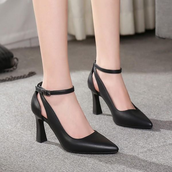 sandals 2021 summer fashion pointed toe women's one-way buckle shallow mouth casual thick heel high heels 34-39, Black
sandals 2021 summer fashion pointed toe women's one-way buckle shallow mouth casual thick heel high heels 34-39, Black