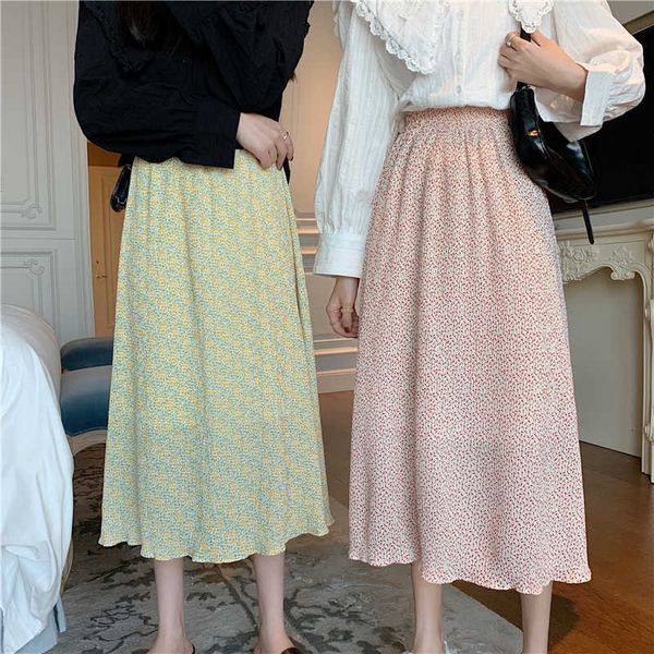 skirts spring floral women's retro wild high waist fold long slim a-line skirt skqo, Black
skirts spring floral women's retro wild high waist fold long slim a-line skirt skqo, Black