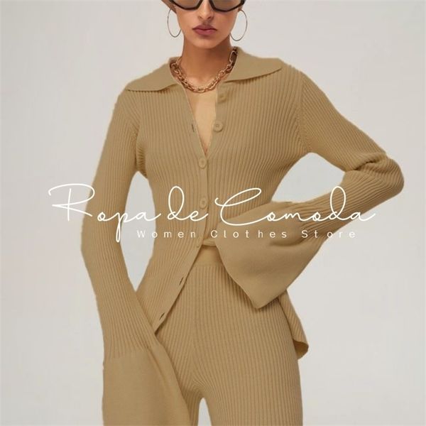 sweater solid color suits women matching sets oversize fleece pants roll collar knitted flare sleeve spring summer 211023, White;black
sweater solid color suits women matching sets oversize fleece pants roll collar knitted flare sleeve spring summer 211023, White;black