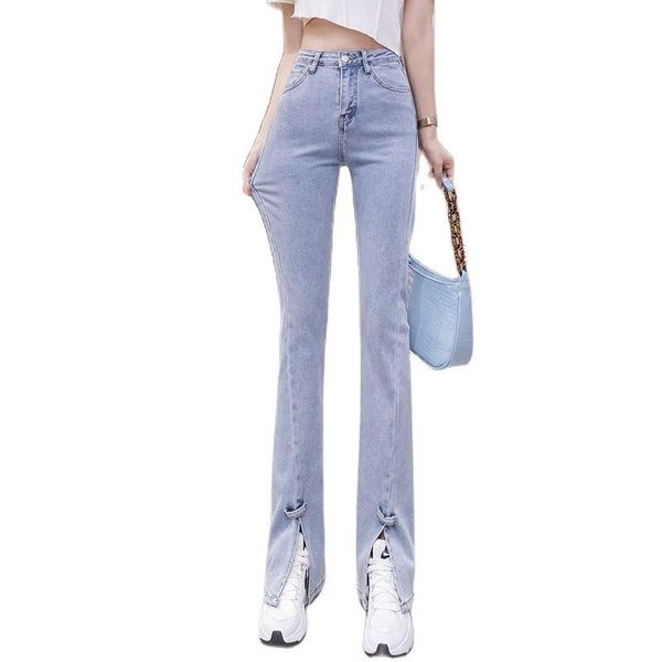 women's jeans high waist stretch split fall 2021 loose and thin wide-leg flared pants clothing, Blue
women's jeans high waist stretch split fall 2021 loose and thin wide-leg flared pants clothing, Blue