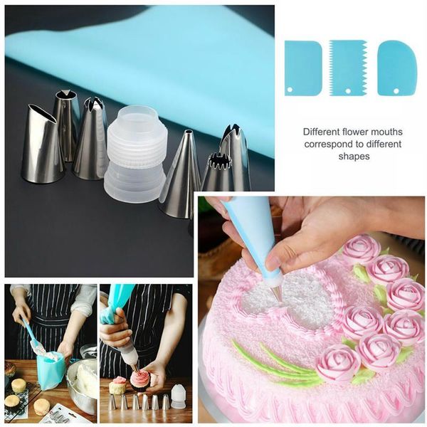 baking & pastry tools 20 pcs/set cake decorating set stainless nozzles turntable confectionery bag for cakes
baking & pastry tools 20 pcs/set cake decorating set stainless nozzles turntable confectionery bag for cakes