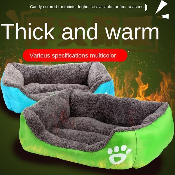 kennels & pens dog's nest footprints cotton velvet pet candy color square mat supplies
kennels & pens dog's nest footprints cotton velvet pet candy color square mat supplies