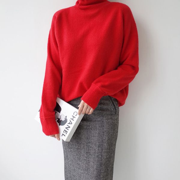 hoodie female sleeve pullovers crocheted jumpers oversized red sweater, Black 
hoodie female sleeve pullovers crocheted jumpers oversized red sweater, Black