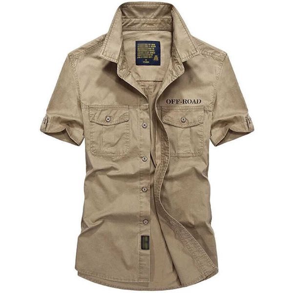 military short sleeve shirts men army outwear quick dry breathable summer cargo pocket plus size camisa social masculina 210721, White;black
military short sleeve shirts men army outwear quick dry breathable summer cargo pocket plus size camisa social masculina 210721, White;black