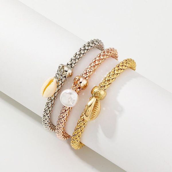 3pcs/set fashion shell elastic charm bracelet for women gold color popcorn corn bracelets women hand chain jewelry gifts, Black
3pcs/set fashion shell elastic charm bracelet for women gold color popcorn corn bracelets women hand chain jewelry gifts, Black