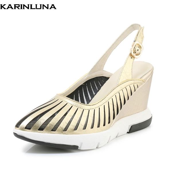 dress shoes karin 2021 luxury leisure genuine leather sandals women woman summer wedges high heels, Black
dress shoes karin 2021 luxury leisure genuine leather sandals women woman summer wedges high heels, Black