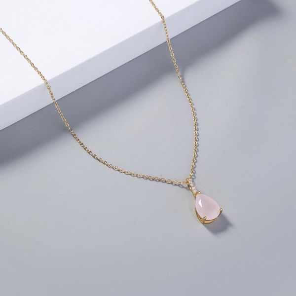 chains stainless steel pink crystal pendant necklace fashion metal lady geometric simple beautiful party gift, Silver
chains stainless steel pink crystal pendant necklace fashion metal lady geometric simple beautiful party gift, Silver