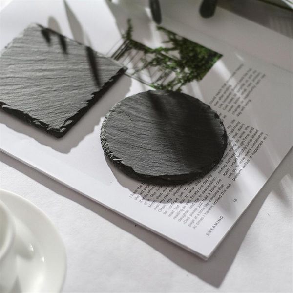 dishes & plates cake dessert bar kitchen slate stone coasters round black natural edge drink pad serving plate
dishes & plates cake dessert bar kitchen slate stone coasters round black natural edge drink pad serving plate