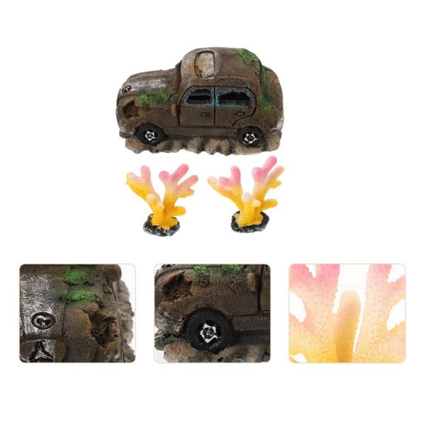 3pcs fish tank simulation coral landscape classic car aquarium ornaments decor decorations
3pcs fish tank simulation coral landscape classic car aquarium ornaments decor decorations