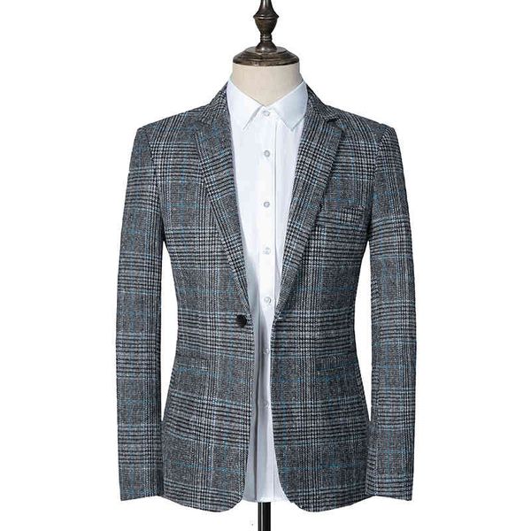 men's suits & blazers brand clothing pure cotton suit/male slim fit plaid business blazers/man casual suit jacket fas, White;black
men's suits & blazers brand clothing pure cotton suit/male slim fit plaid business blazers/man casual suit jacket fas, White;black