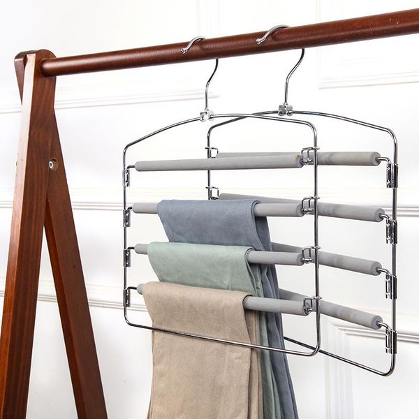 hangers & racks 5 tier metal pants trousers multifunction space saving hanger wardrobe storage foam covered swing arm
hangers & racks 5 tier metal pants trousers multifunction space saving hanger wardrobe storage foam covered swing arm