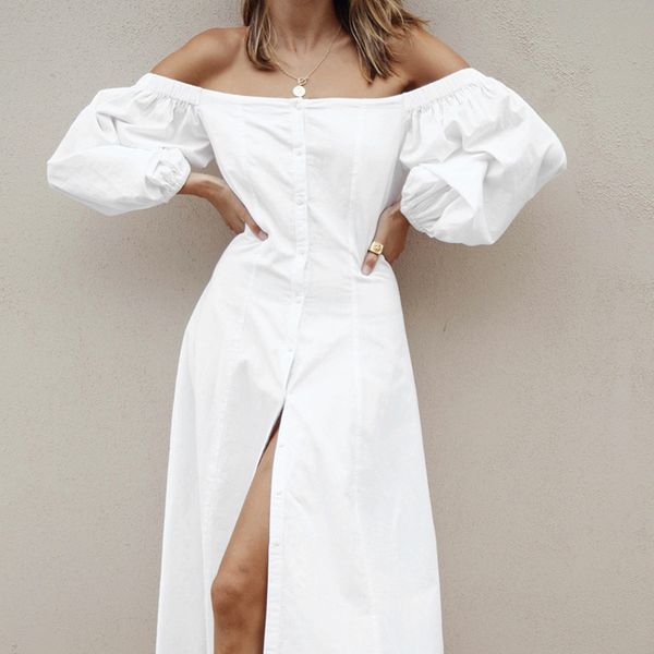 fashion half sleeve women off shoulder dress elegant white casual soild summer holiday slim bodyconcotton vestido dresses 210422, Black;gray
fashion half sleeve women off shoulder dress elegant white casual soild summer holiday slim bodyconcotton vestido dresses 210422, Black;gray