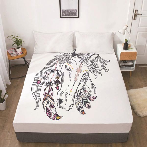 sheets & sets luxury elastic fitted sheet bed with an band mattress cover customizable size for home bohemian horse
sheets & sets luxury elastic fitted sheet bed with an band mattress cover customizable size for home bohemian horse