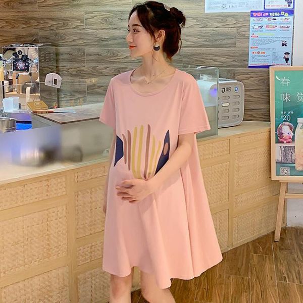 maternity dresses women's skirt summer short sleeve round neck dress breastfeeding pregnant women solid color nursing, White
maternity dresses women's skirt summer short sleeve round neck dress breastfeeding pregnant women solid color nursing, White