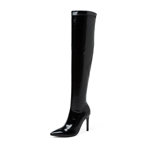 boots pointed high heel over-the-knee women stretch party stiletto thigh shoes large size 32-48, Black
boots pointed high heel over-the-knee women stretch party stiletto thigh shoes large size 32-48, Black