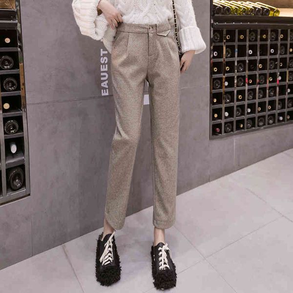 women's pants & capris spinal film of fish wool winter loosed pipe ma turnip, Black;white
women's pants & capris spinal film of fish wool winter loosed pipe ma turnip, Black;white