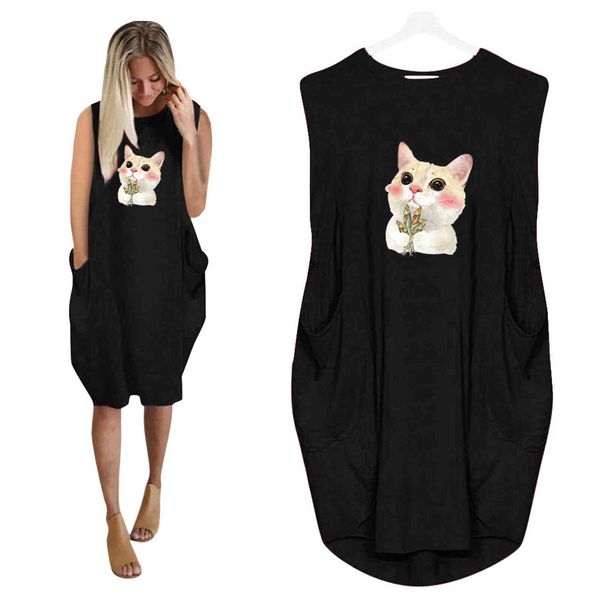 casual dresses rapid trade and european american spring summer without custom sleeves printed dress 7fzm, Black;gray
casual dresses rapid trade and european american spring summer without custom sleeves printed dress 7fzm, Black;gray