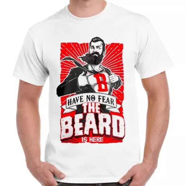 have no fear the beard is here funny cool gift women retro t shirt 2519, White;black
have no fear the beard is here funny cool gift women retro t shirt 2519, White;black