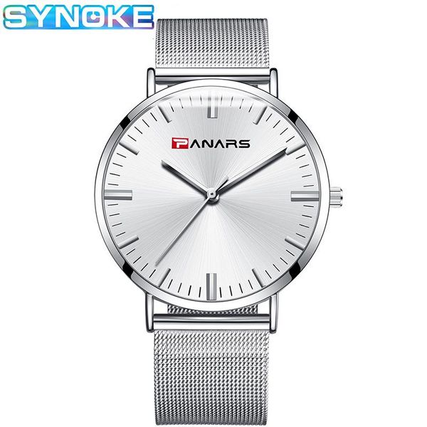 wristwatches synoke business men quartz watch luxury design life large dial ultra-thin waterproof stainless steel strap male wrist, Slivery;brown
wristwatches synoke business men quartz watch luxury design life large dial ultra-thin waterproof stainless steel strap male wrist, Slivery;brown