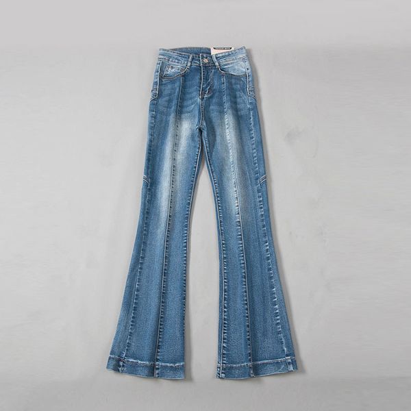 jeans denim five star-spiked flare female autumn breeches shredded waist high, Blue
jeans denim five star-spiked flare female autumn breeches shredded waist high, Blue