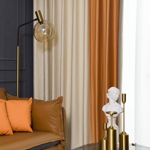modern luxury curtains for living room bedroom high shading thick curtain splicing drapes solid blinds window treatment decor &
modern luxury curtains for living room bedroom high shading thick curtain splicing drapes solid blinds window treatment decor &