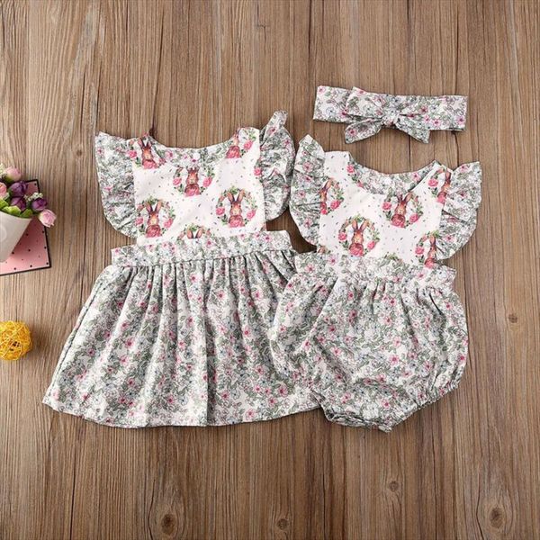 kids baby girl sister matching easter clothes floral rabbit romper dress bow headband outfits ses 0 6y, White
kids baby girl sister matching easter clothes floral rabbit romper dress bow headband outfits ses 0 6y, White