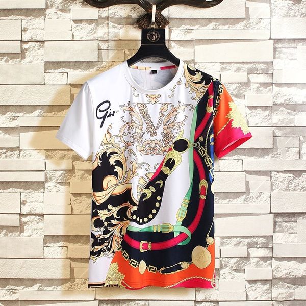 design summer new short sleeve men's round neck pullover slim digital printing t-shirt high grade leisure base shirt in stock, White;black
design summer new short sleeve men's round neck pullover slim digital printing t-shirt high grade leisure base shirt in stock, White;black