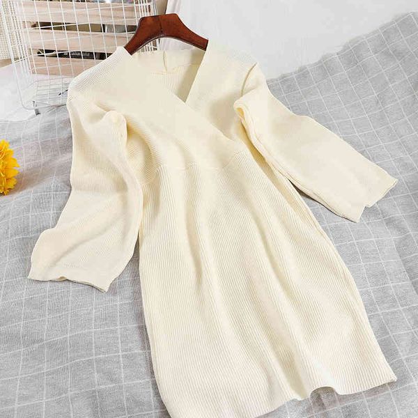 spring arrivals solid color knitted long sleeve v-neck high waist fashion women buttocks mini dress mz924 210525, Black;gray
spring arrivals solid color knitted long sleeve v-neck high waist fashion women buttocks mini dress mz924 210525, Black;gray