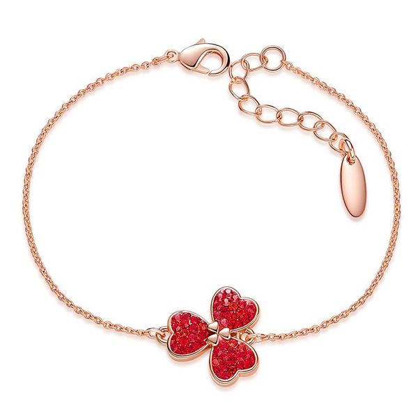 luxjuly clover flower rose gold link chain black white red crystal bracelet for women link,
luxjuly clover flower rose gold link chain black white red crystal bracelet for women link,