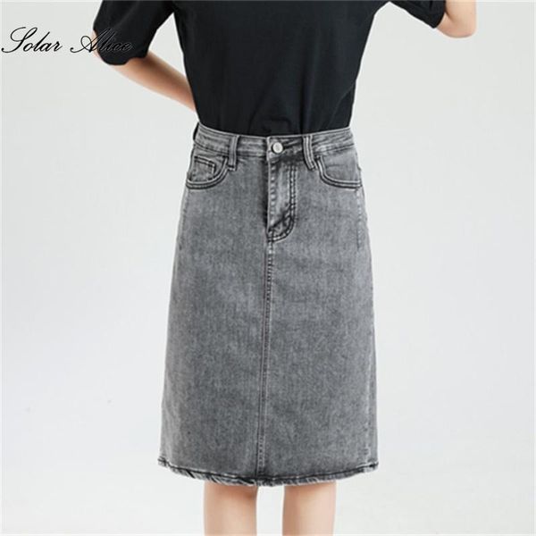 skirts 2021 women's spring and summer mid-length denim skirt high waist slim blue a-line split simple, Black
skirts 2021 women's spring and summer mid-length denim skirt high waist slim blue a-line split simple, Black