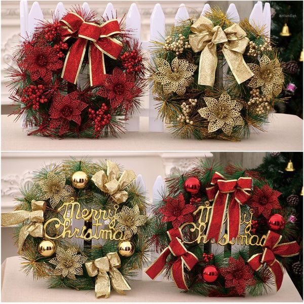 christmas decorations 1pcs 30cm wreath merry front door ornament wall artificial pine garland for xmas party decoration
christmas decorations 1pcs 30cm wreath merry front door ornament wall artificial pine garland for xmas party decoration