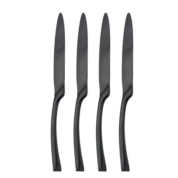 black dinner knife tableware set luxury mirror cutlery creative 304 stainless steel dinnerware dessert silverware sets
black dinner knife tableware set luxury mirror cutlery creative 304 stainless steel dinnerware dessert silverware sets