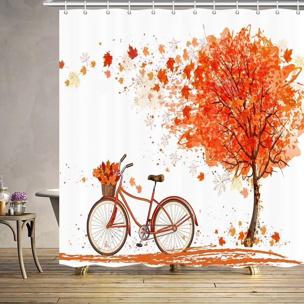 autumn nature decor shower curtain fall red maple leaves and bicycle upgrade polyester fabric bath curtains bathroom accessories
autumn nature decor shower curtain fall red maple leaves and bicycle upgrade polyester fabric bath curtains bathroom accessories