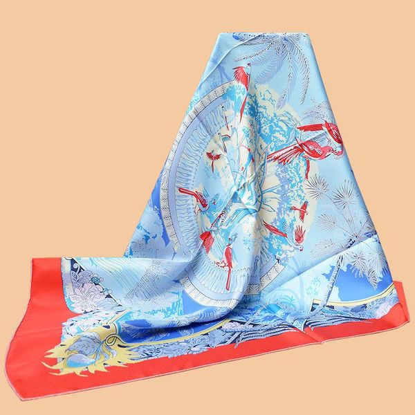 scarves huajun 2 store||beautiful spring "aloha" 90 silk square scarf, twill printing, anti-wrinkle, hand sewing, Blue;gray
scarves huajun 2 store||beautiful spring "aloha" 90 silk square scarf, twill printing, anti-wrinkle, hand sewing, Blue;gray