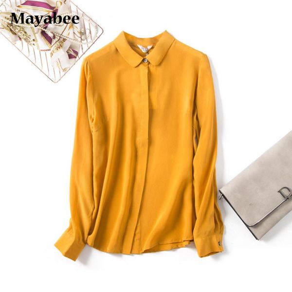 yellow round neck long-sleeved shirt button heavy silk blouse 2021 spring and autumn commuter women's clothing blouses & shirts, White
yellow round neck long-sleeved shirt button heavy silk blouse 2021 spring and autumn commuter women's clothing blouses & shirts, White