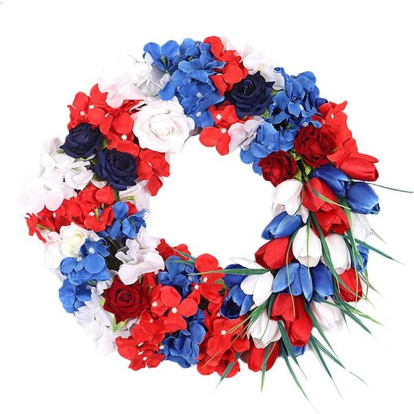 novelty items artificial tulip hydrangea wreath american independence day patriotic for front door wall window home decoration
novelty items artificial tulip hydrangea wreath american independence day patriotic for front door wall window home decoration