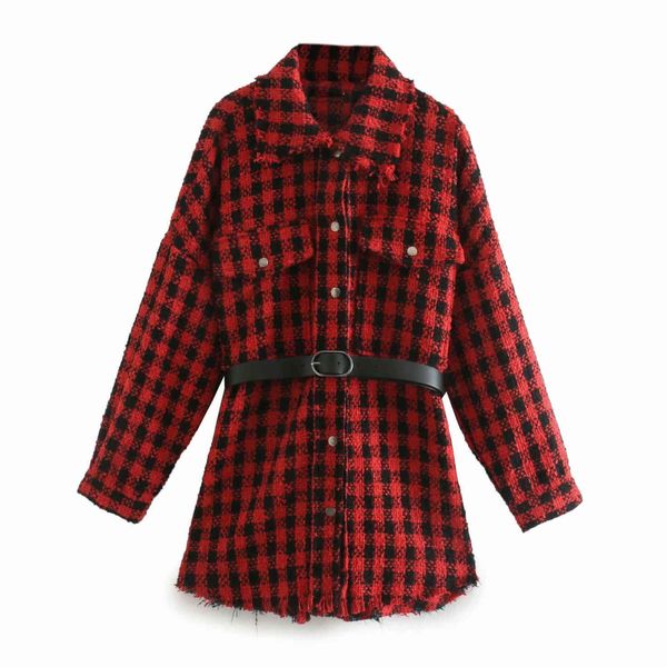 blsqr fashion with belt tweed jacket coat women long sleeve frayed tassel female outerwear chic plaid pocket 210430, Black;brown
blsqr fashion with belt tweed jacket coat women long sleeve frayed tassel female outerwear chic plaid pocket 210430, Black;brown