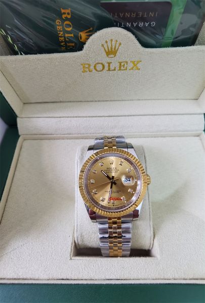 with original box luxury wristwatch 26mm 31mm 36mm 41mm lovers watches diamond mens women gold face automatic wristwatches designer ladies w, Slivery;brown
with original box luxury wristwatch 26mm 31mm 36mm 41mm lovers watches diamond mens women gold face automatic wristwatches designer ladies w, Slivery;brown