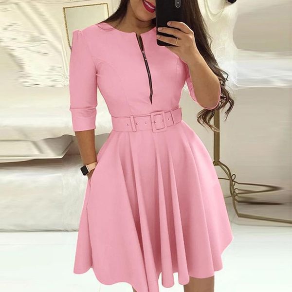 solid dress 2021 women mini beach a-line three quarter sleeve o-neck party vestidos vestido kobieta sukienka casual dresses, Black;gray
solid dress 2021 women mini beach a-line three quarter sleeve o-neck party vestidos vestido kobieta sukienka casual dresses, Black;gray