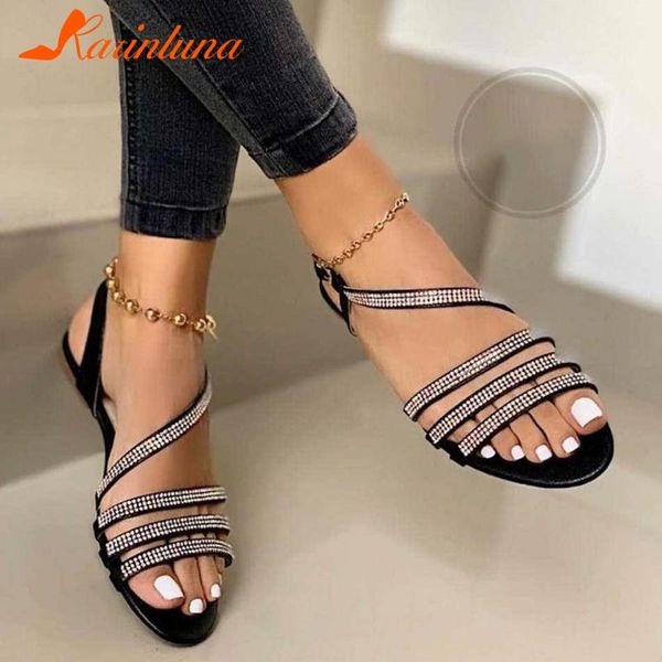 gladiator fashion female 2021 casual concise sandals roma flat with crystal women summer beach shoes, Black
gladiator fashion female 2021 casual concise sandals roma flat with crystal women summer beach shoes, Black